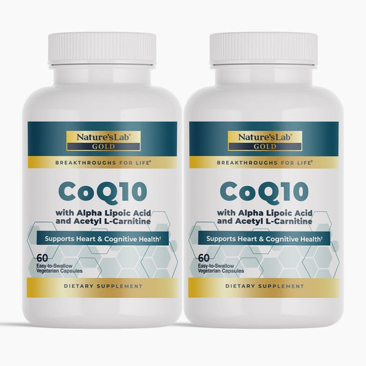 Nature's Lab Gold CoQ10 + Alpha Lipoic Acid + Acetyl L-Carnitine HCl
