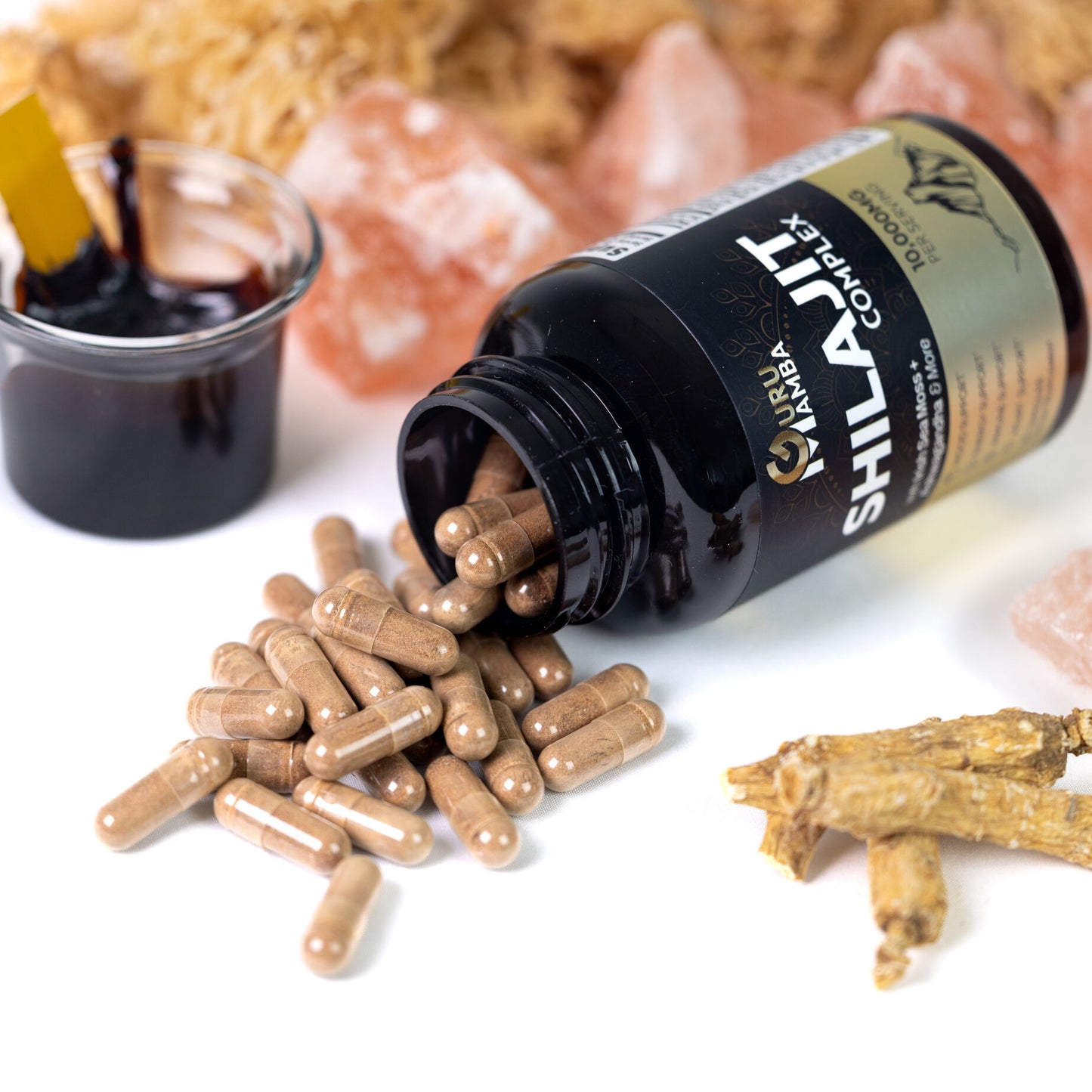 ShilajitComplex – Herbal Blend with Ashwagandha & Sea Moss by GuruMamba™
